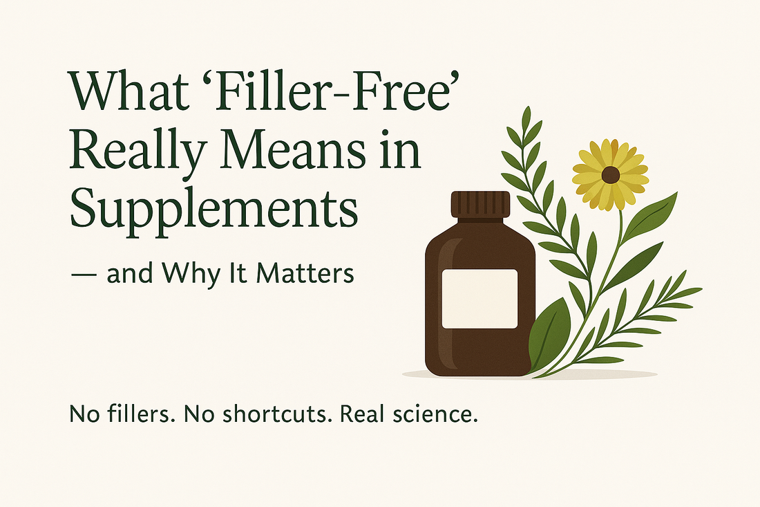 What “Filler-Free” Really Means in Supplements — And Why It Matters