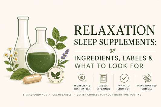 Relaxation Sleep Supplements: Ingredients & What to Look For