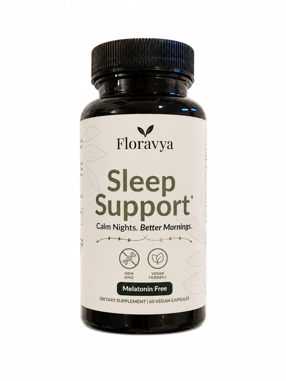 Sleep Support. Melatonin-Free Vegan Supplement | Floravya