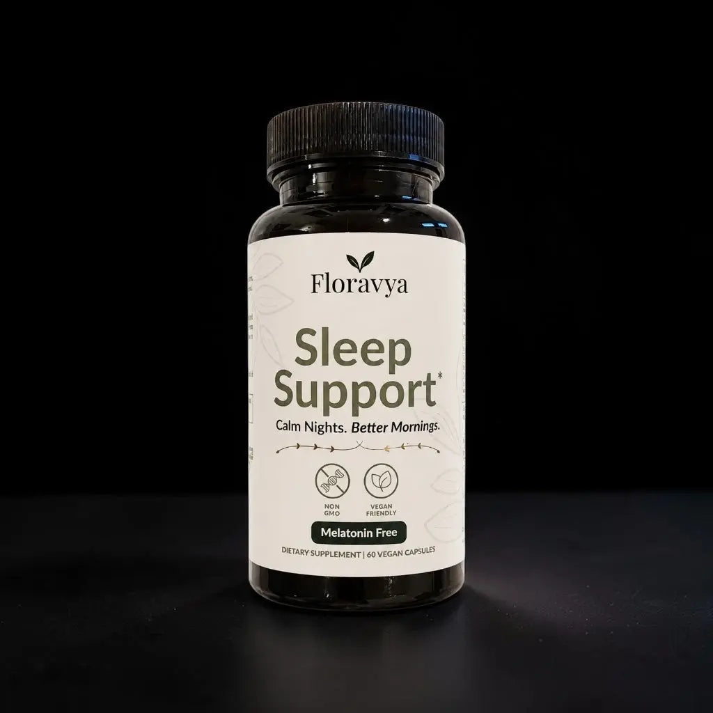 Sleep Support. Melatonin-Free Vegan Supplement | Floravya